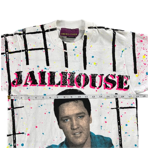 Vintage Liberty Flyer Elvis Jailhouse Rock T Shirt Size Medium - Picture 11 of 15